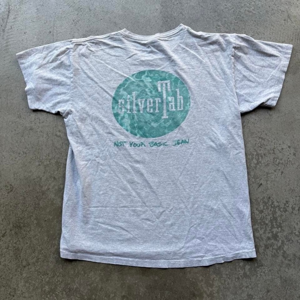 Vintage 90s Levi Silvertab Jeans Fractal Art Single Stitch Shirt Skate Pattern